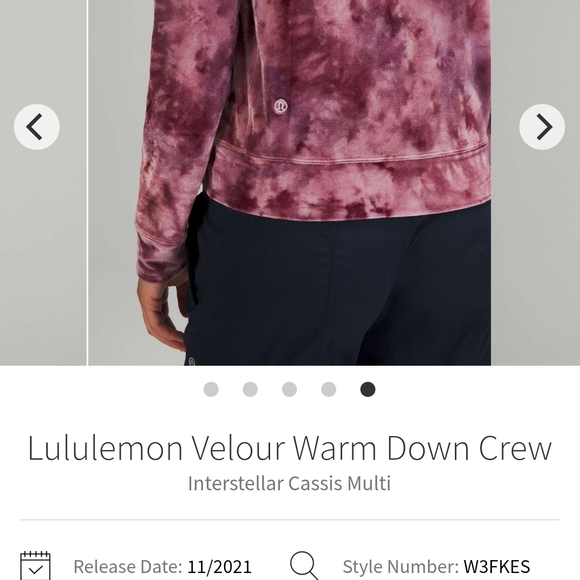 Lululemon Velour Warm Down Crew - Picture 2 of 5